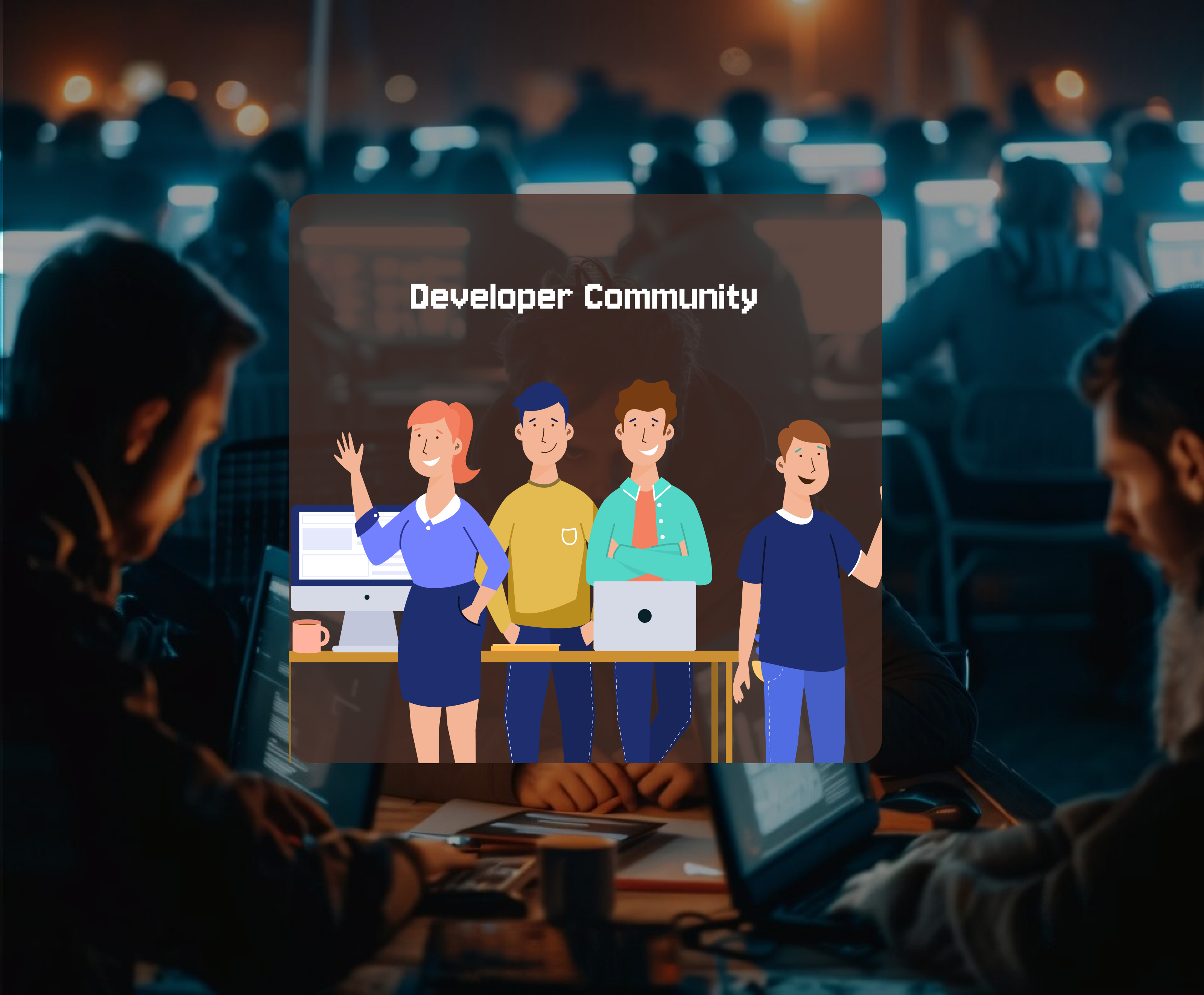 a feature image to show a strong increase in community of software developers in India